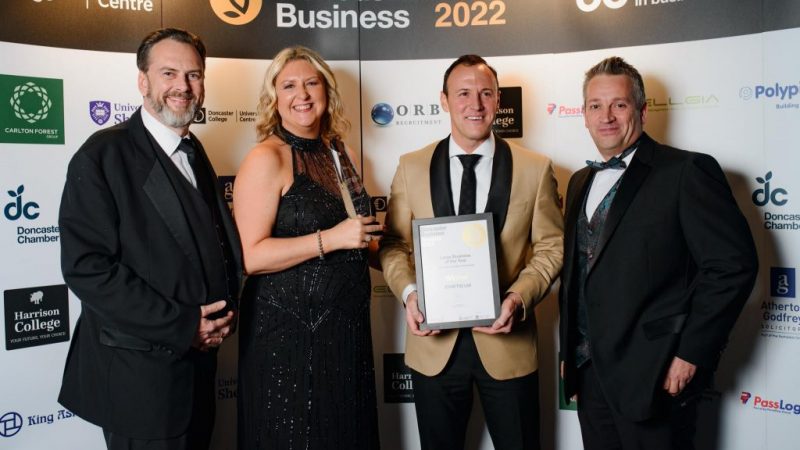 SYNETIQ named as Doncaster’s Large Business of the Year