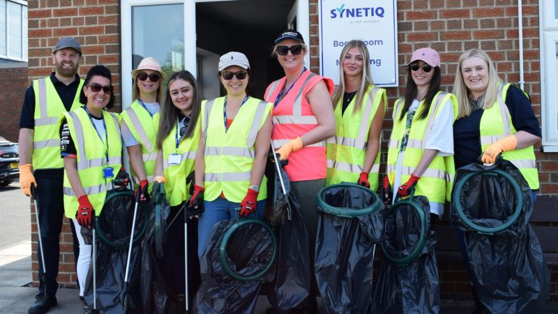 SYNETIQ clean up the streets with team litter pick