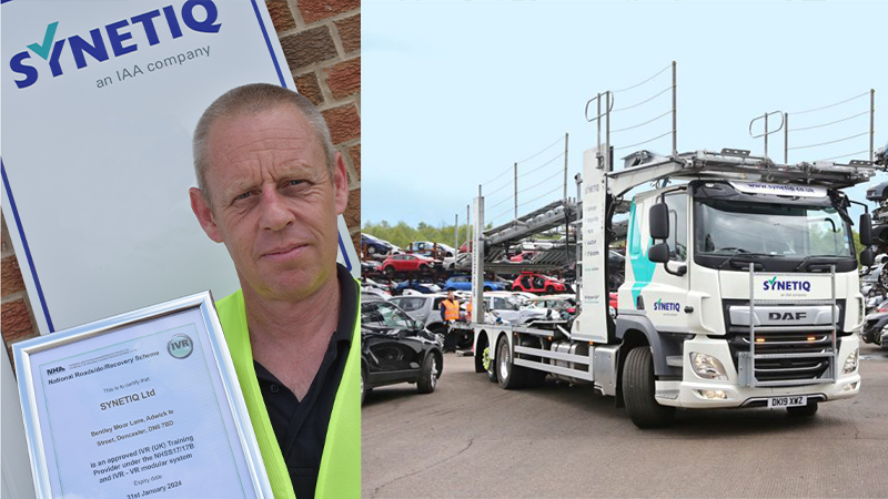 SYNETIQ becomes the first IVR accredited training provider in the vehicle recycling industry