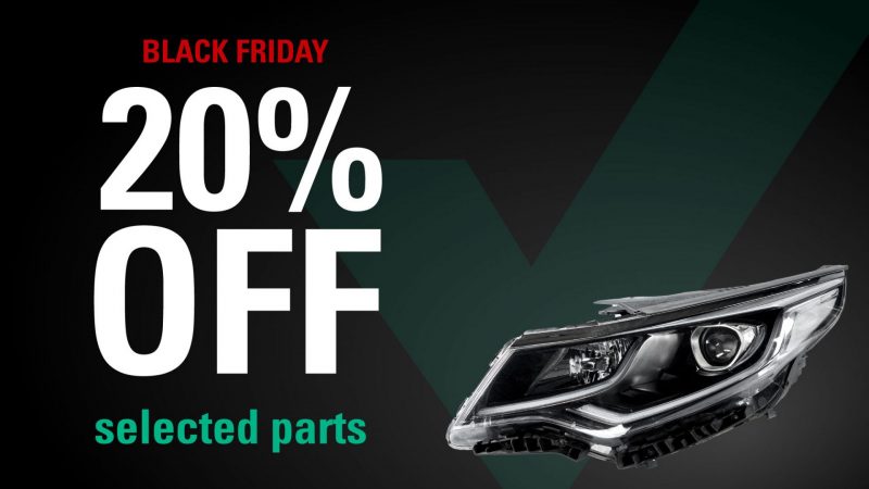 Save 20% on selected parts in our Black Friday sale