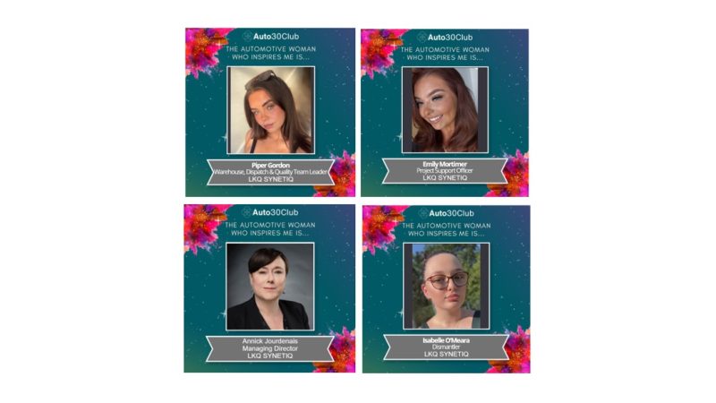 The Automotive women who inspire us are Annick Jourdenais, Piper Gordon, Emily Mortimer and Isabelle O’Meara!